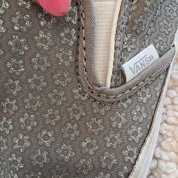Like new VANS Slip on silver metalic casual shoes. - Picture 2 of 4